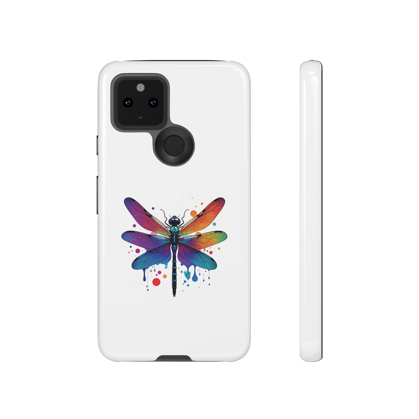 Capa de celular Vibrant Dragonfly - Proteção resistente com design colorido