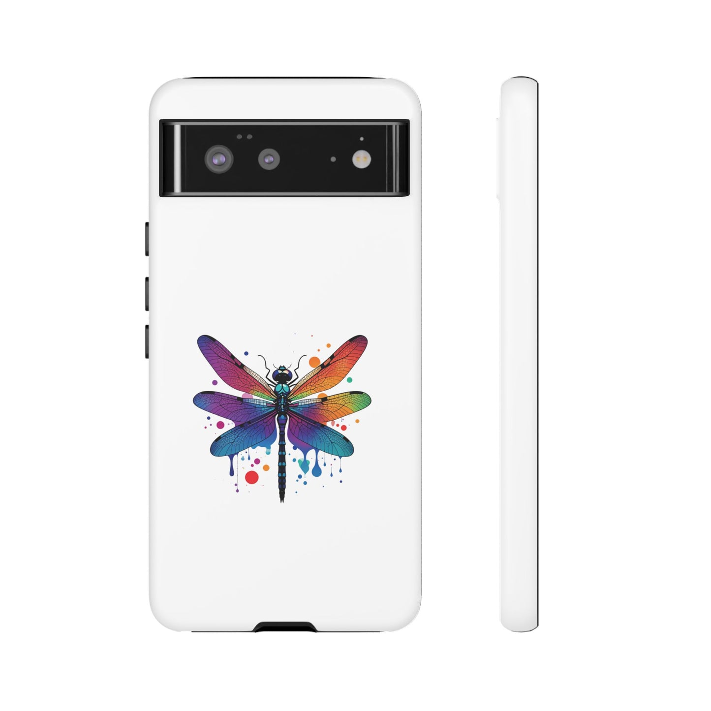 Capa de celular Vibrant Dragonfly - Proteção resistente com design colorido