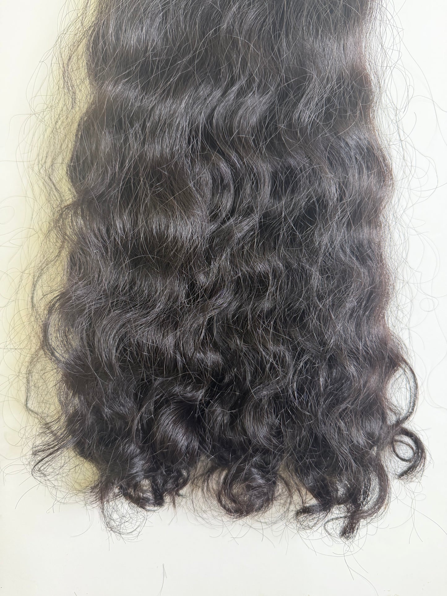 24" & 26" virgin Premium Human Hair Extensions – Natural deep wavy Bulk