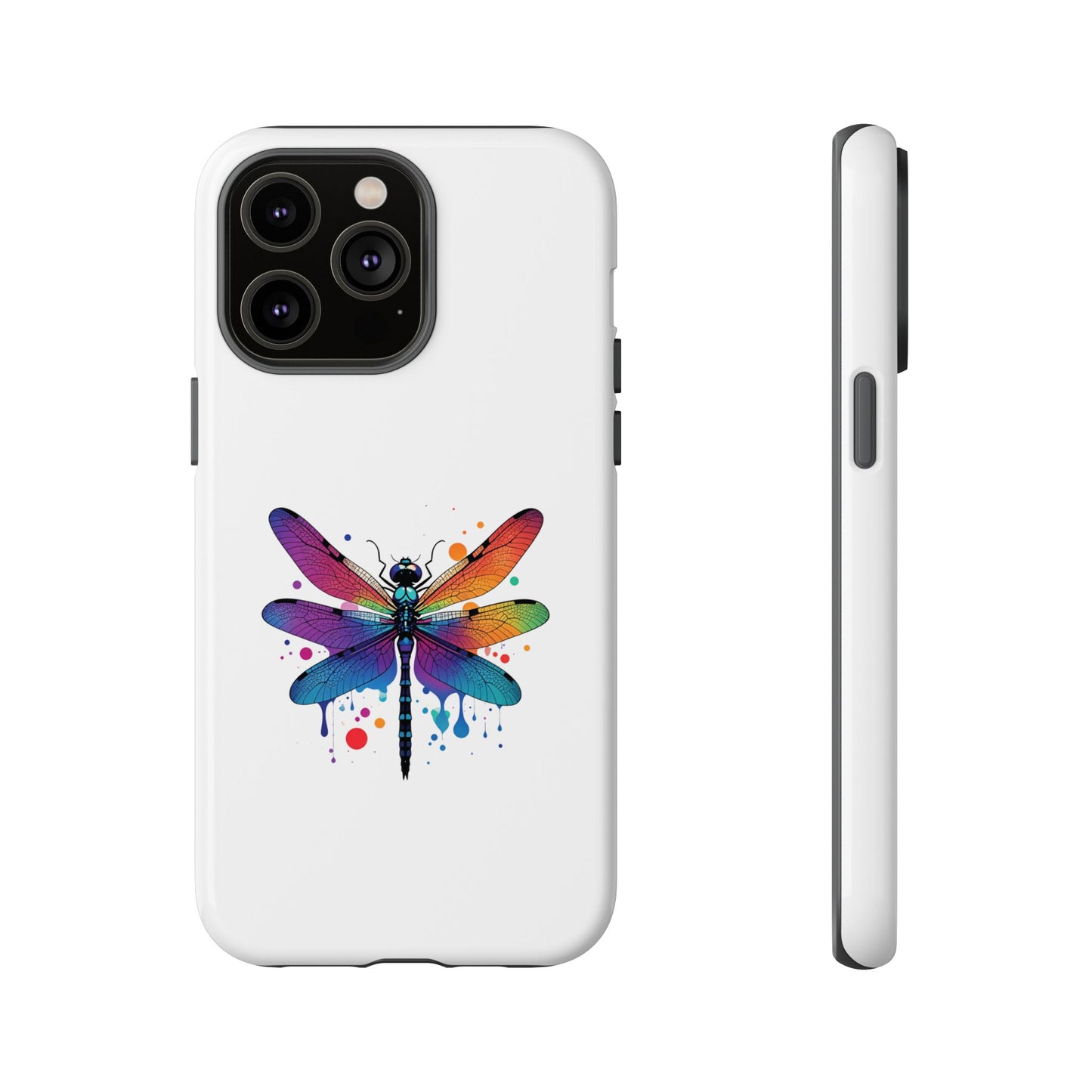 Capa de celular Vibrant Dragonfly - Proteção resistente com design colorido