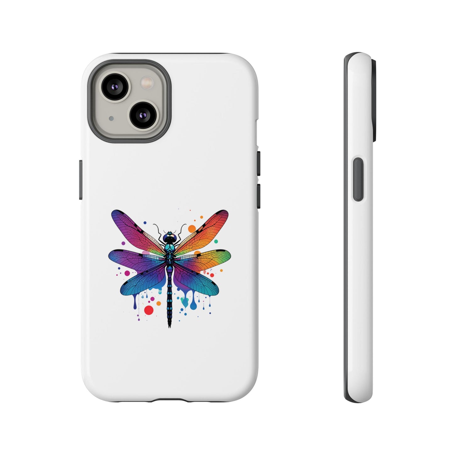 Capa de celular Vibrant Dragonfly - Proteção resistente com design colorido