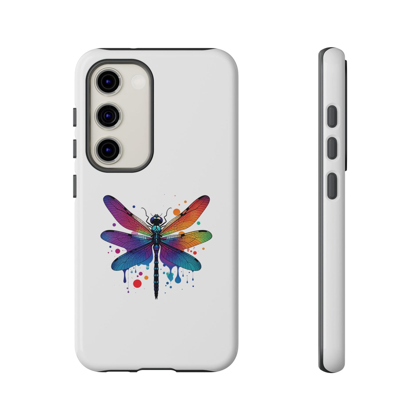 Capa de celular Vibrant Dragonfly - Proteção resistente com design colorido