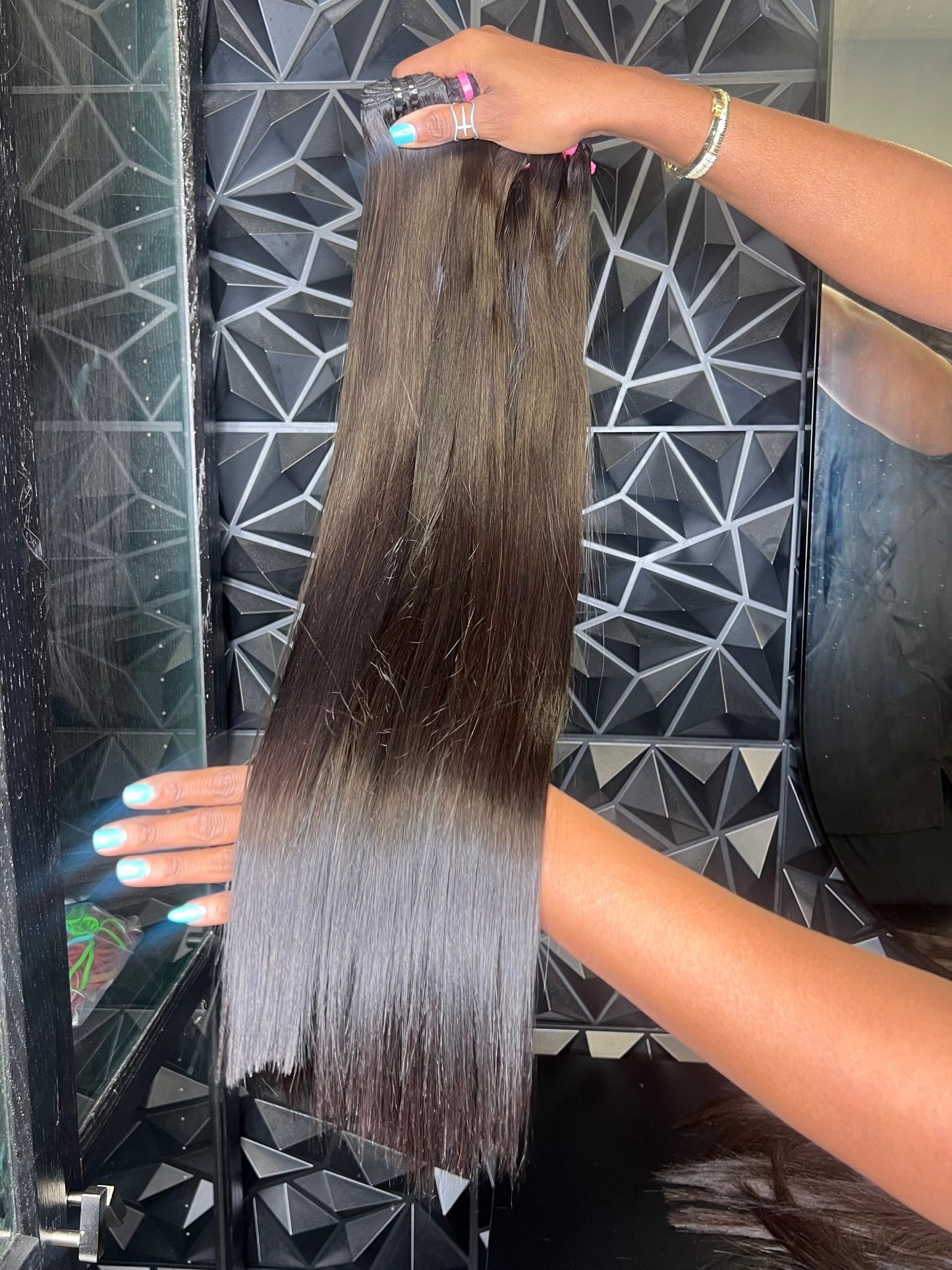 24 - Inch Straight Weft Super Double Drawn Human Hair – 100g, Natural Off Black, Premium Quality - Gigi Joyce's Hair Studio