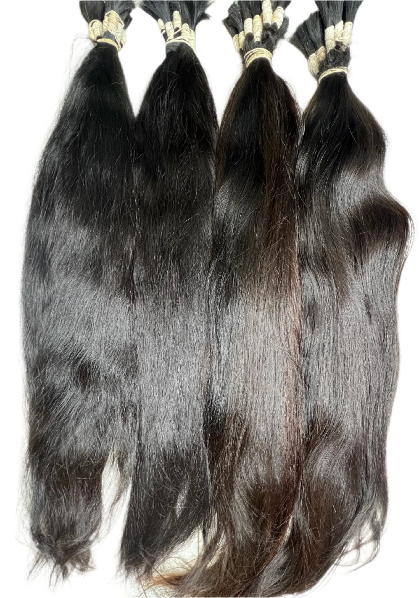 300g - 36' Premium Human Hair Extensions – Natural straight Bulk - Gigi Joyce's Hair Studio