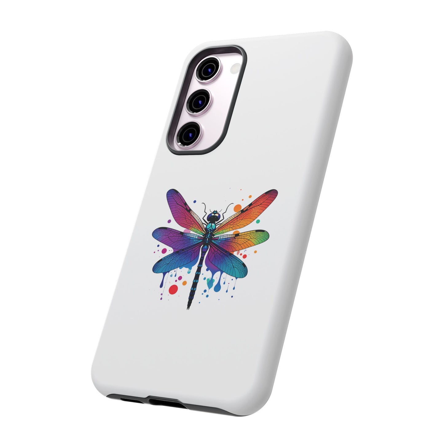 Capa de celular Vibrant Dragonfly - Proteção resistente com design colorido