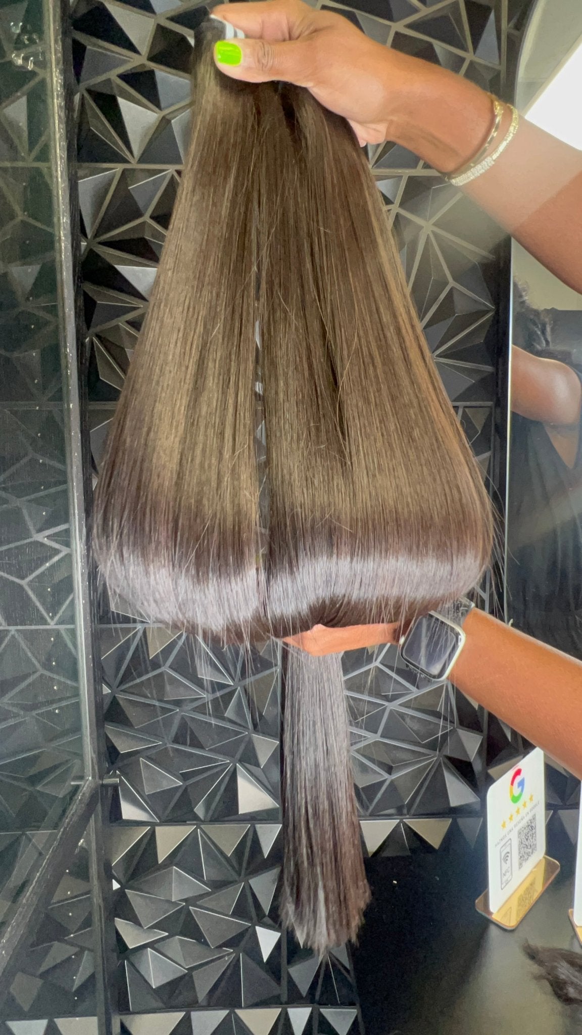 32 - Inch Luxurious Straight Weft Human Hair – Natural Off Black, Premium Quality - Gigi Joyce's Hair Studio