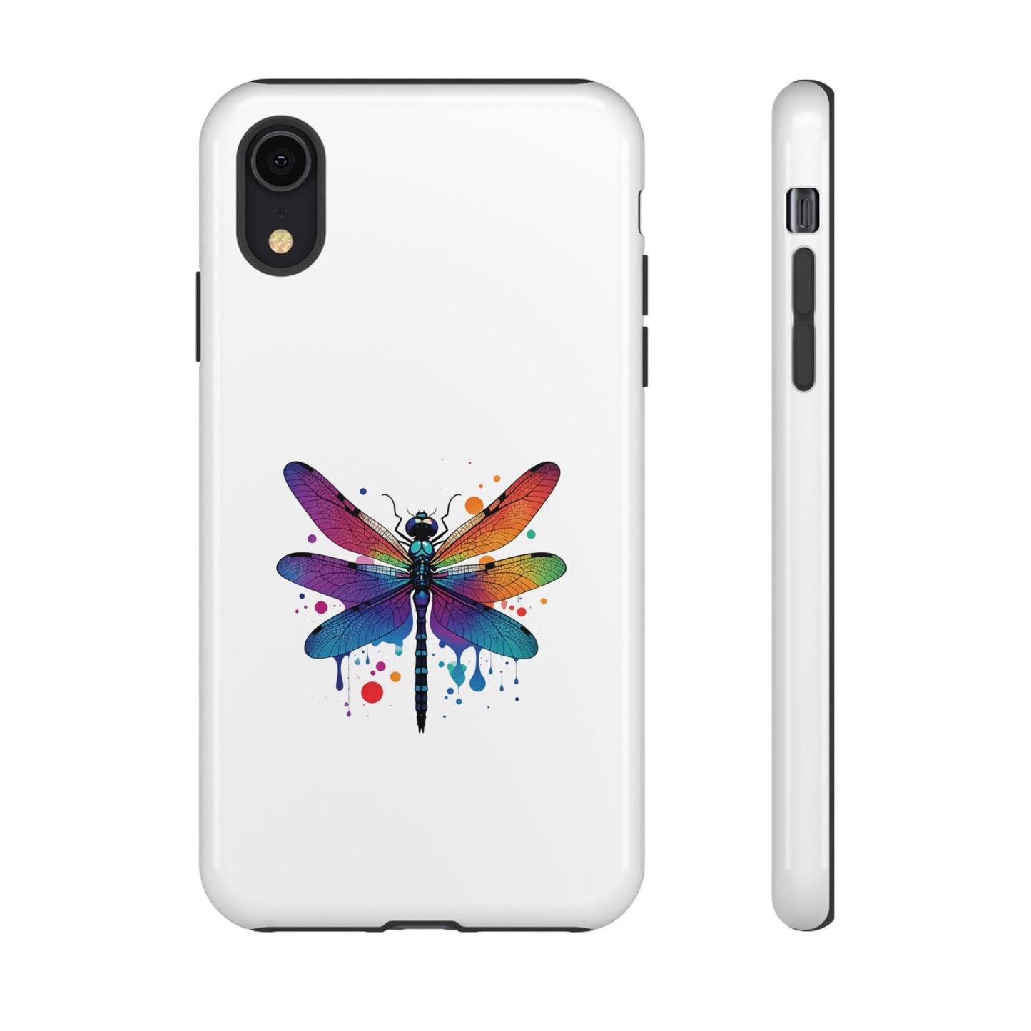 Capa de celular Vibrant Dragonfly - Proteção resistente com design colorido