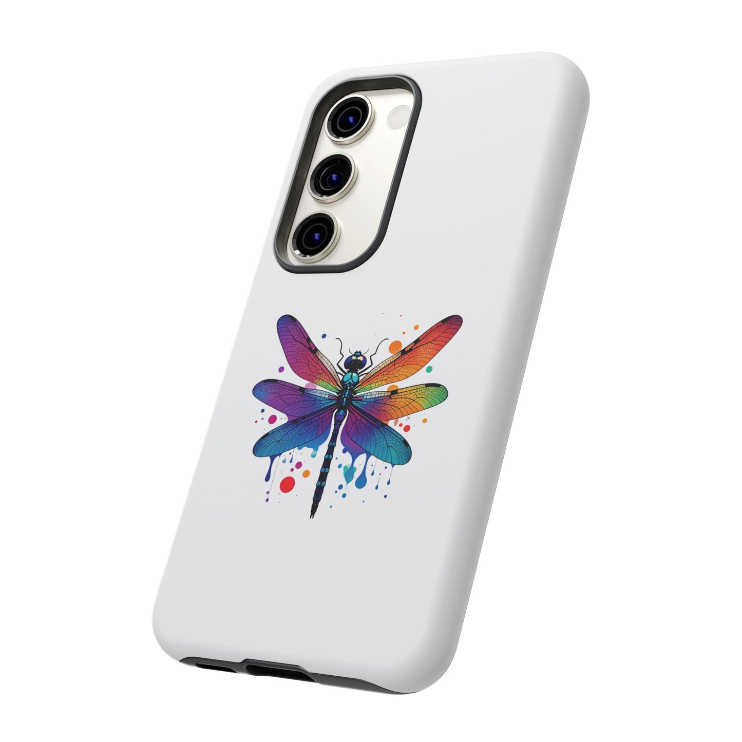 Capa de celular Vibrant Dragonfly - Proteção resistente com design colorido