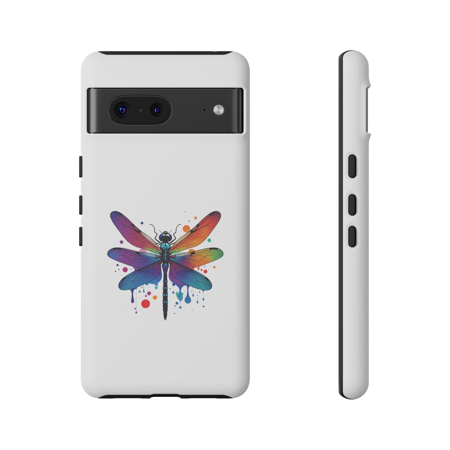 Capa de celular Vibrant Dragonfly - Proteção resistente com design colorido