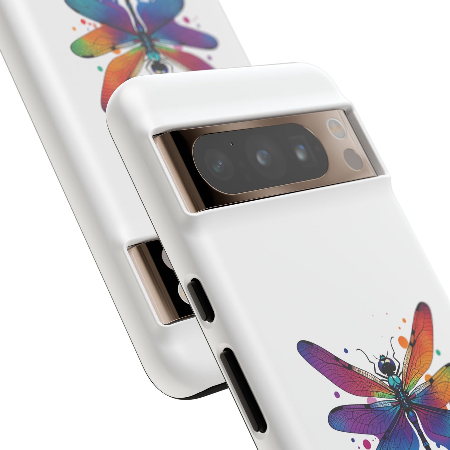 Capa de celular Vibrant Dragonfly - Proteção resistente com design colorido