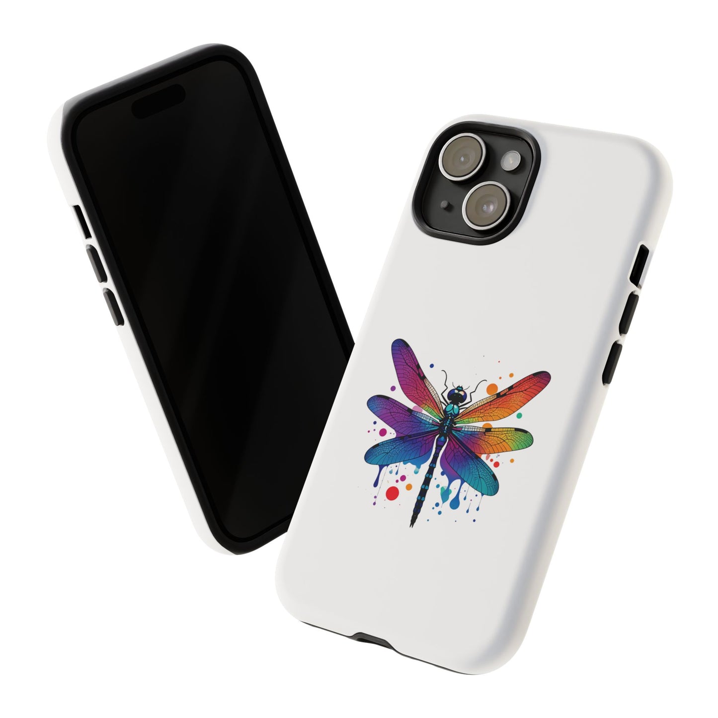 Capa de celular Vibrant Dragonfly - Proteção resistente com design colorido