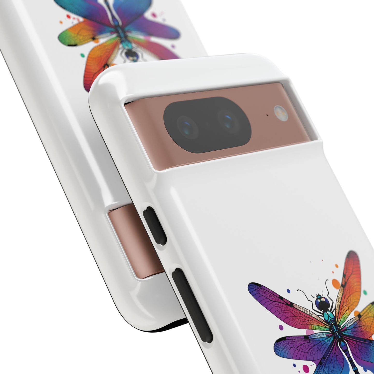 Capa de celular Vibrant Dragonfly - Proteção resistente com design colorido