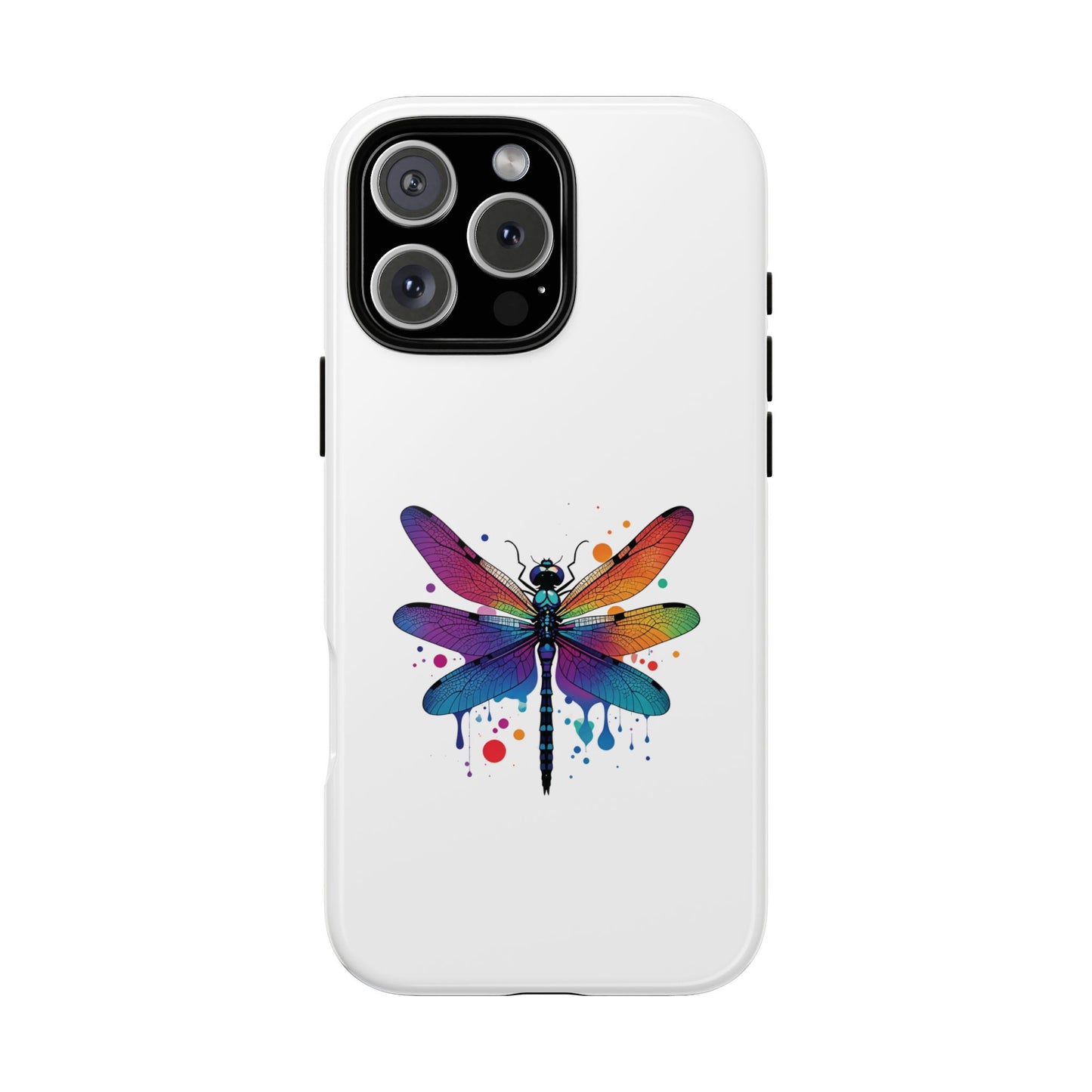 Capa de celular Vibrant Dragonfly - Proteção resistente com design colorido