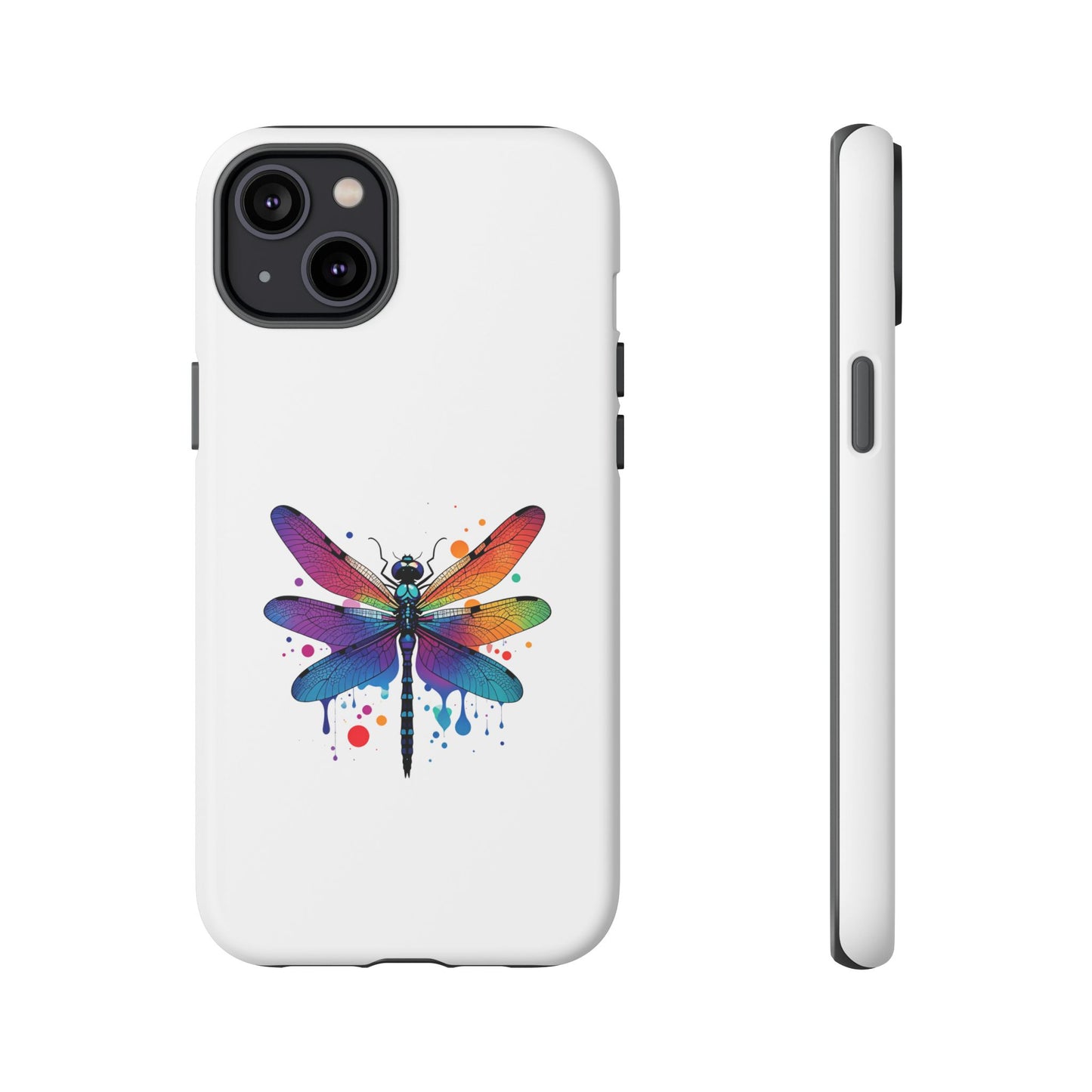 Capa de celular Vibrant Dragonfly - Proteção resistente com design colorido