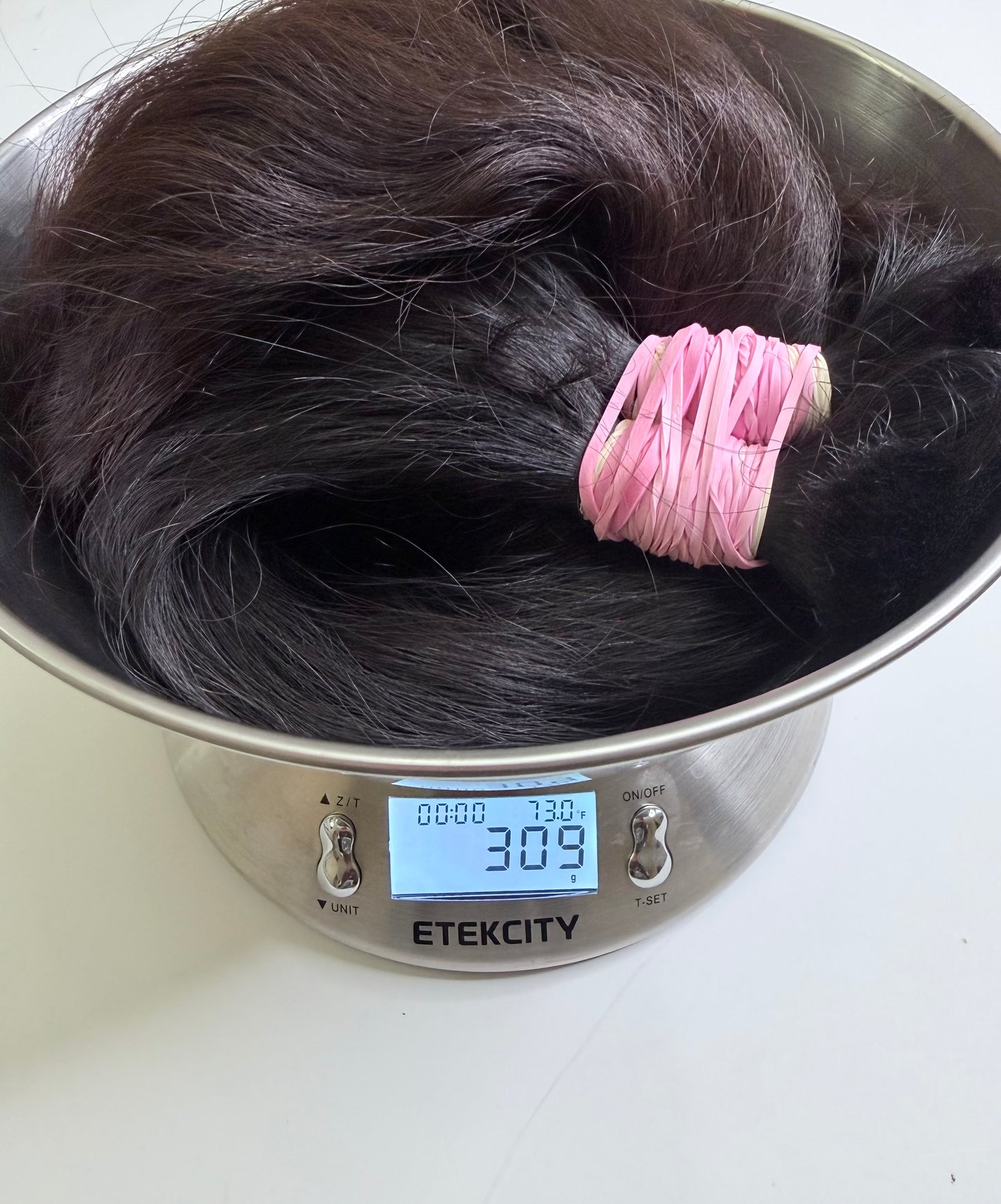 309g Premium 28" Natural Off Black Wavy Human Hair Extensions