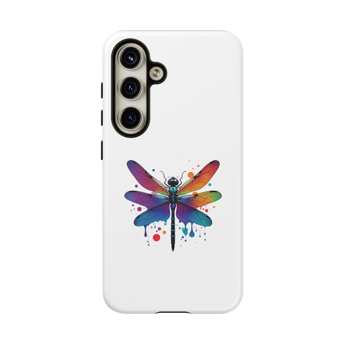 Capa de celular Vibrant Dragonfly - Proteção resistente com design colorido