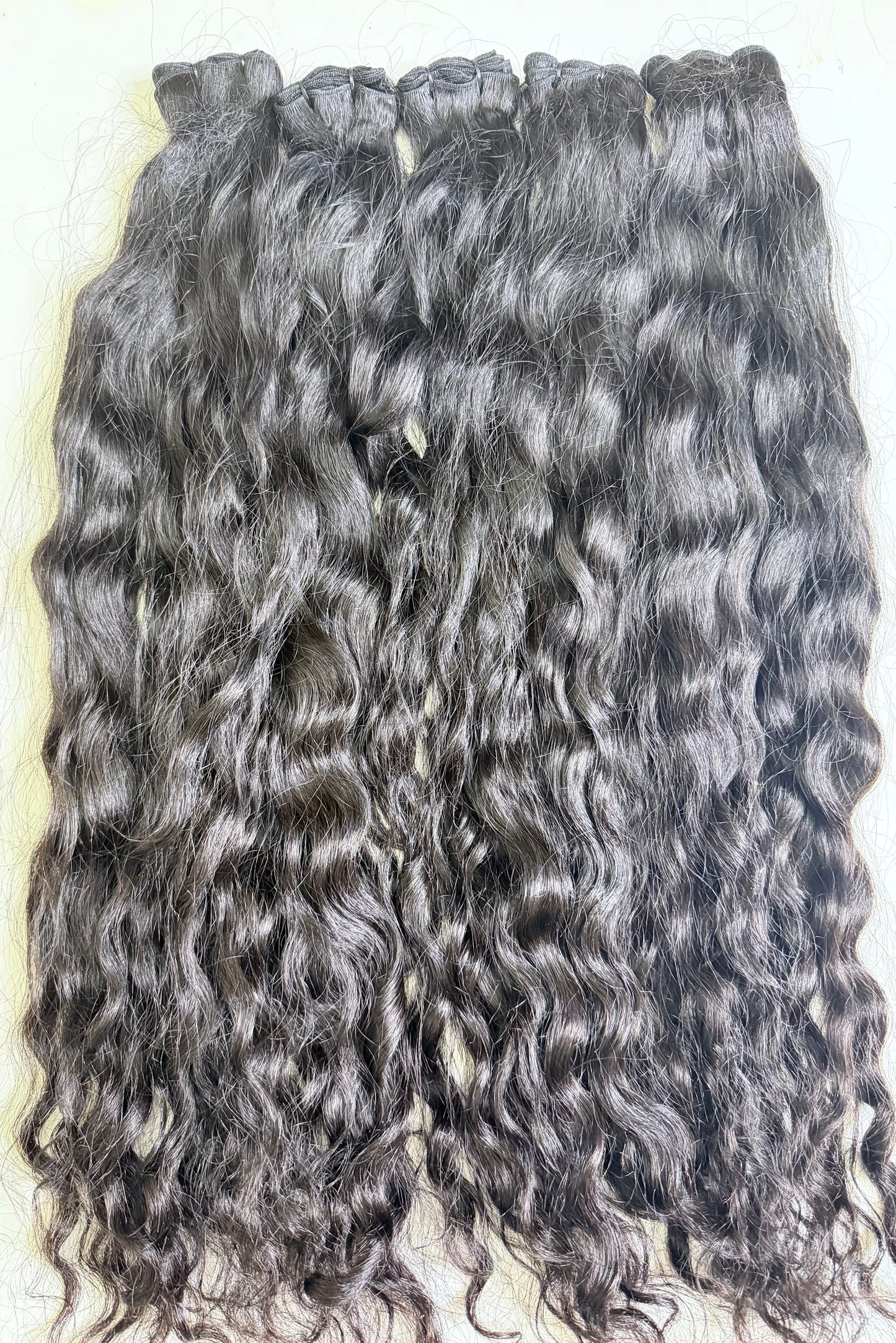 28" Premium Virgin Human Hair Extensions – Natural Off Black (95–100g Bundle)