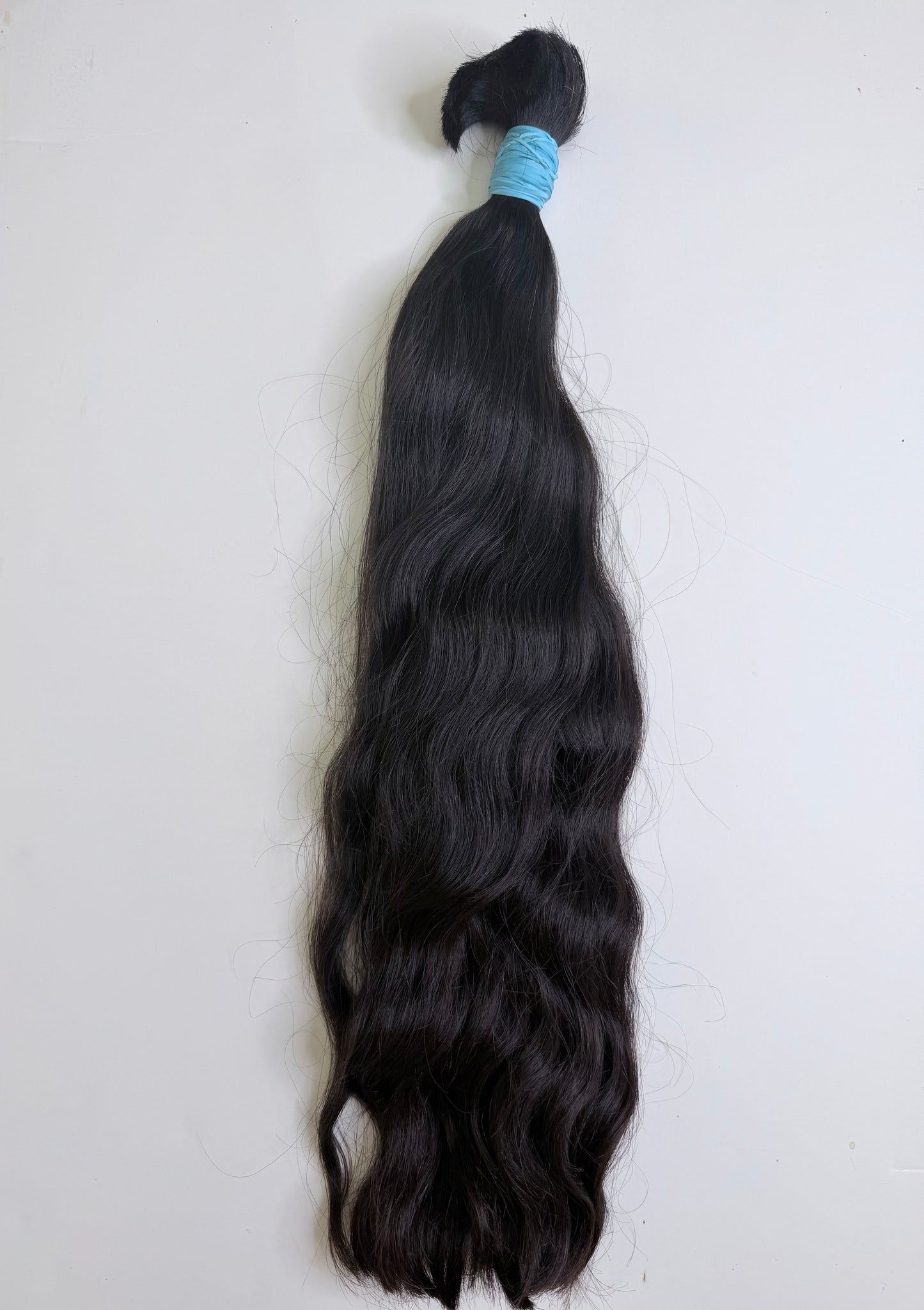 24" Premium Natural Wavy Human Hair Bulk Extensions – 248g & 252g