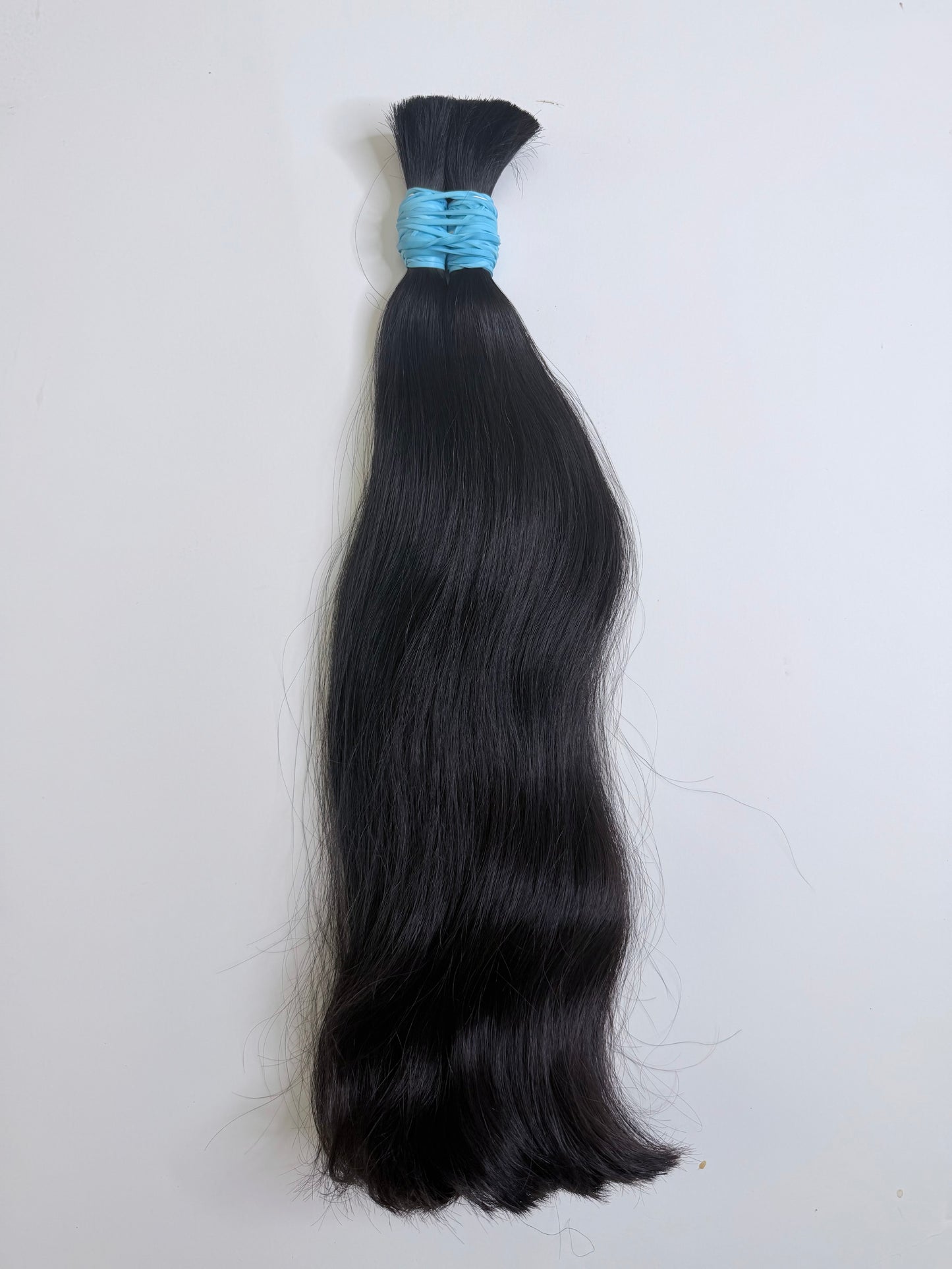200g virgin Premium 18" Double Drawn Human Hair Bulk – Natural Black Wavy