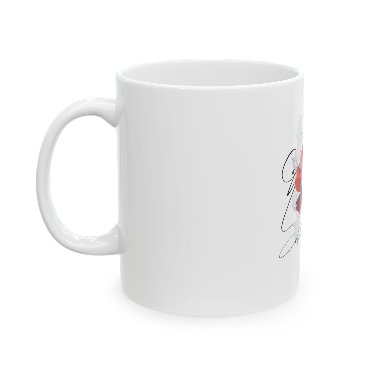 Elegant Rose Ceramic Mug - Perfect for Coffee Lovers and Gift Giving - Gigi Joyce's Hair Studio