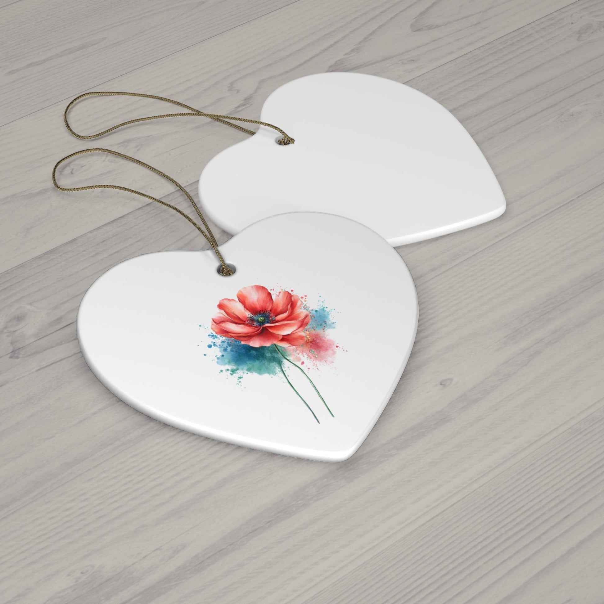 Floral Ceramic Ornament - Elegant Flower Design for Holidays and Celebrations - Gigi Joyce's Hair Studio