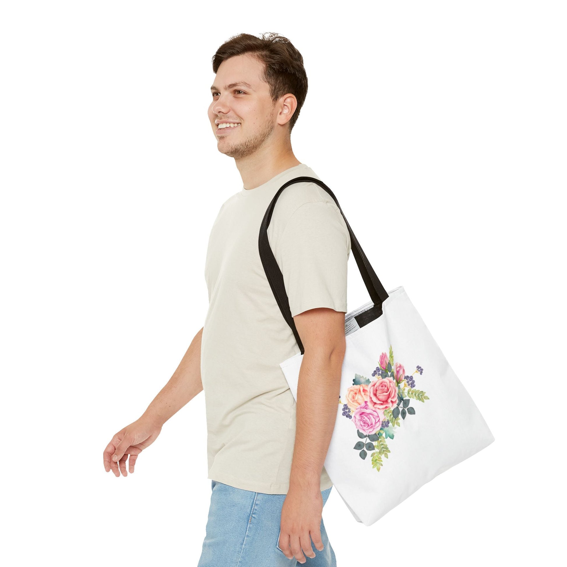 Floral Tote Bag - Elegant Flower Design for Everyday Use - Gigi Joyce's Hair Studio