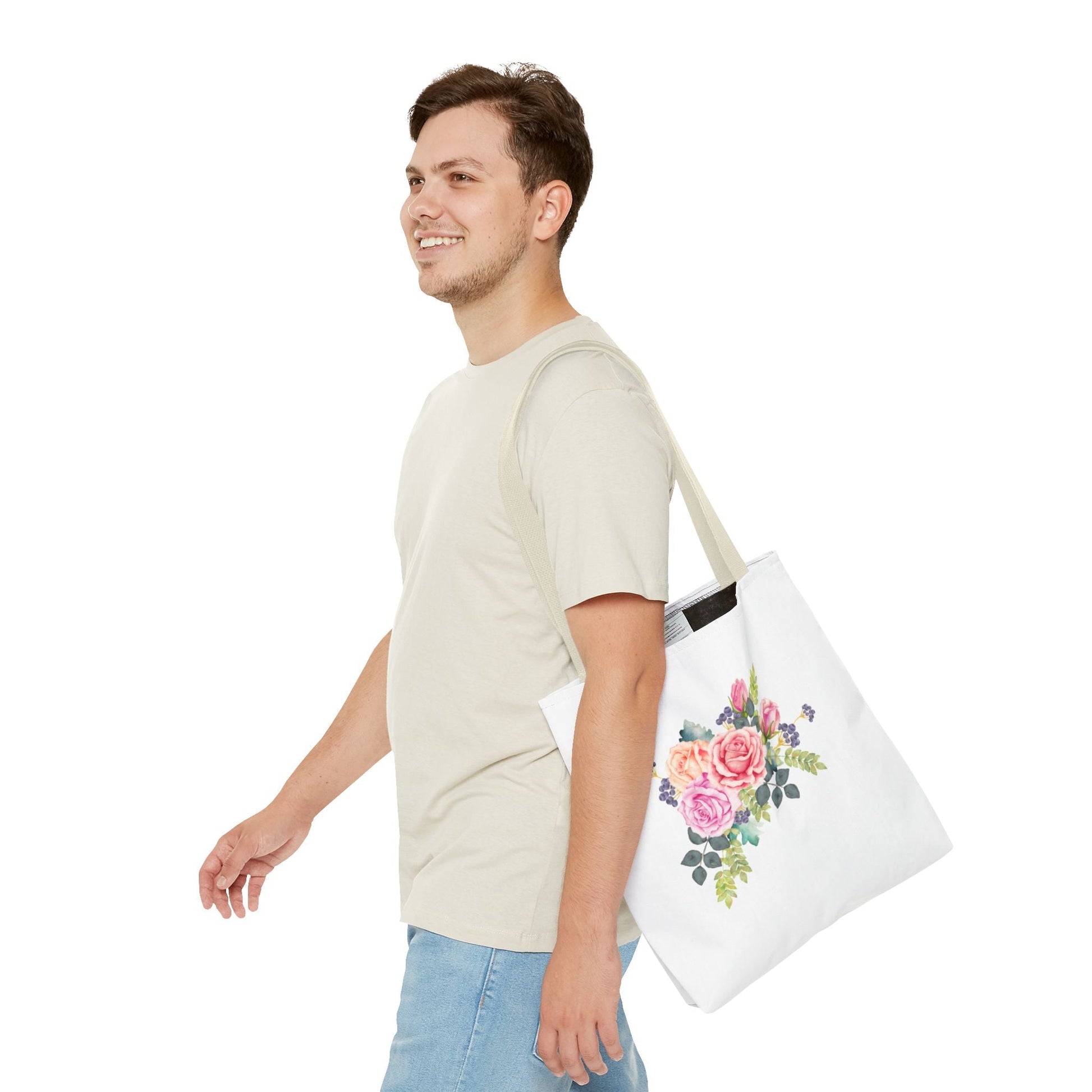 Floral Tote Bag - Elegant Flower Design for Everyday Use - Gigi Joyce's Hair Studio