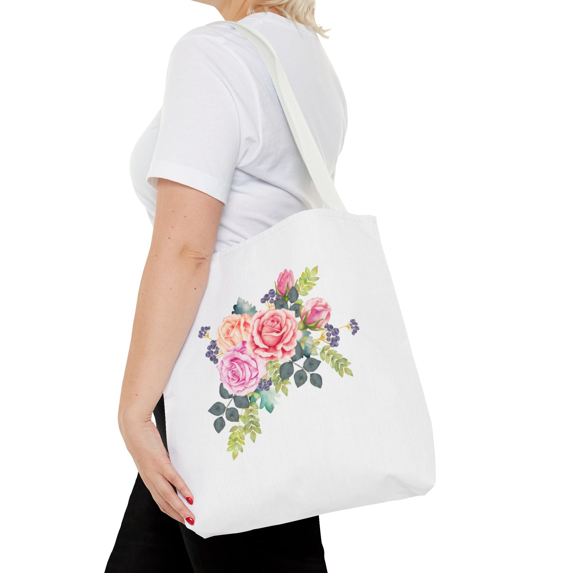 Floral Tote Bag - Elegant Flower Design for Everyday Use - Gigi Joyce's Hair Studio