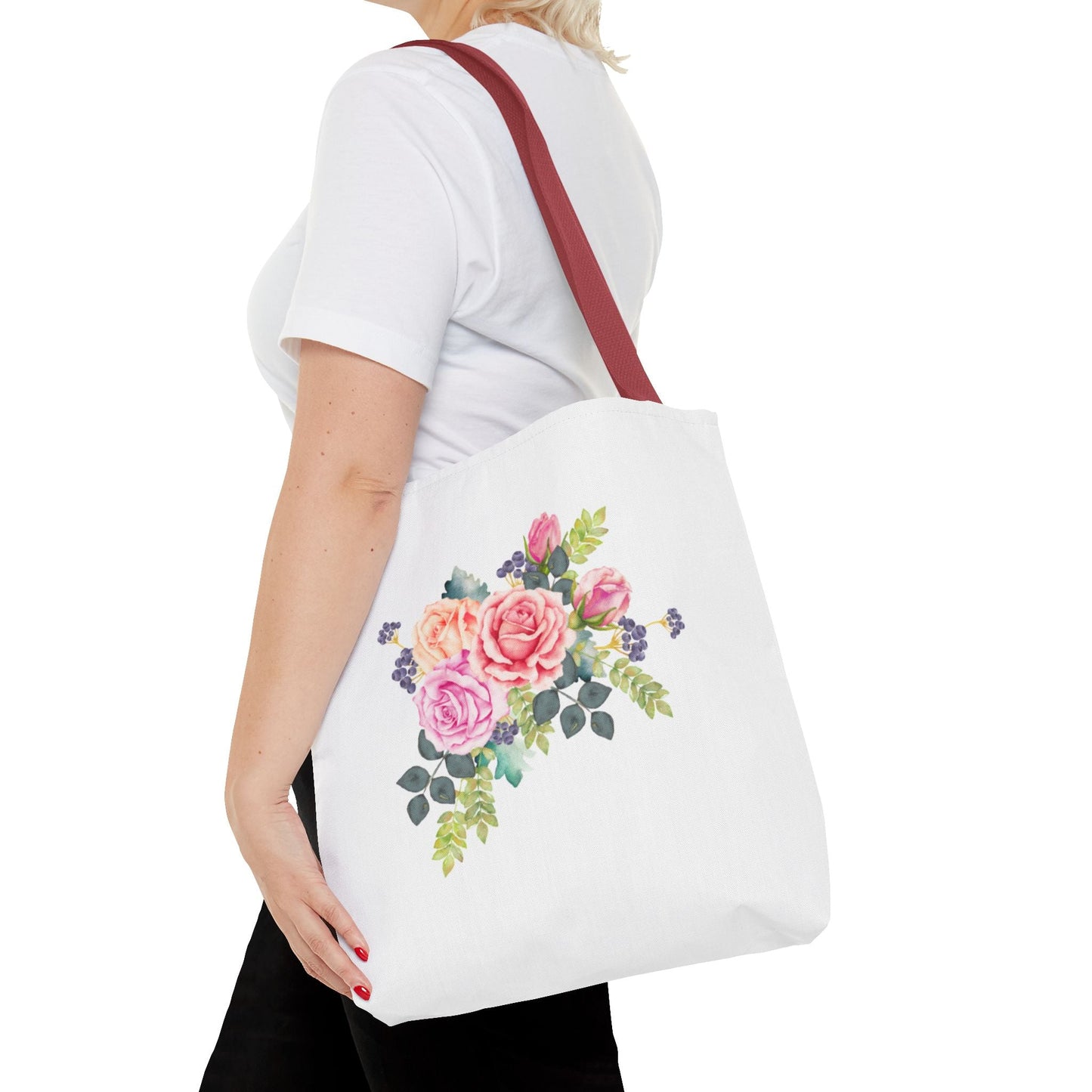 Floral Tote Bag - Elegant Flower Design for Everyday Use - Gigi Joyce's Hair Studio