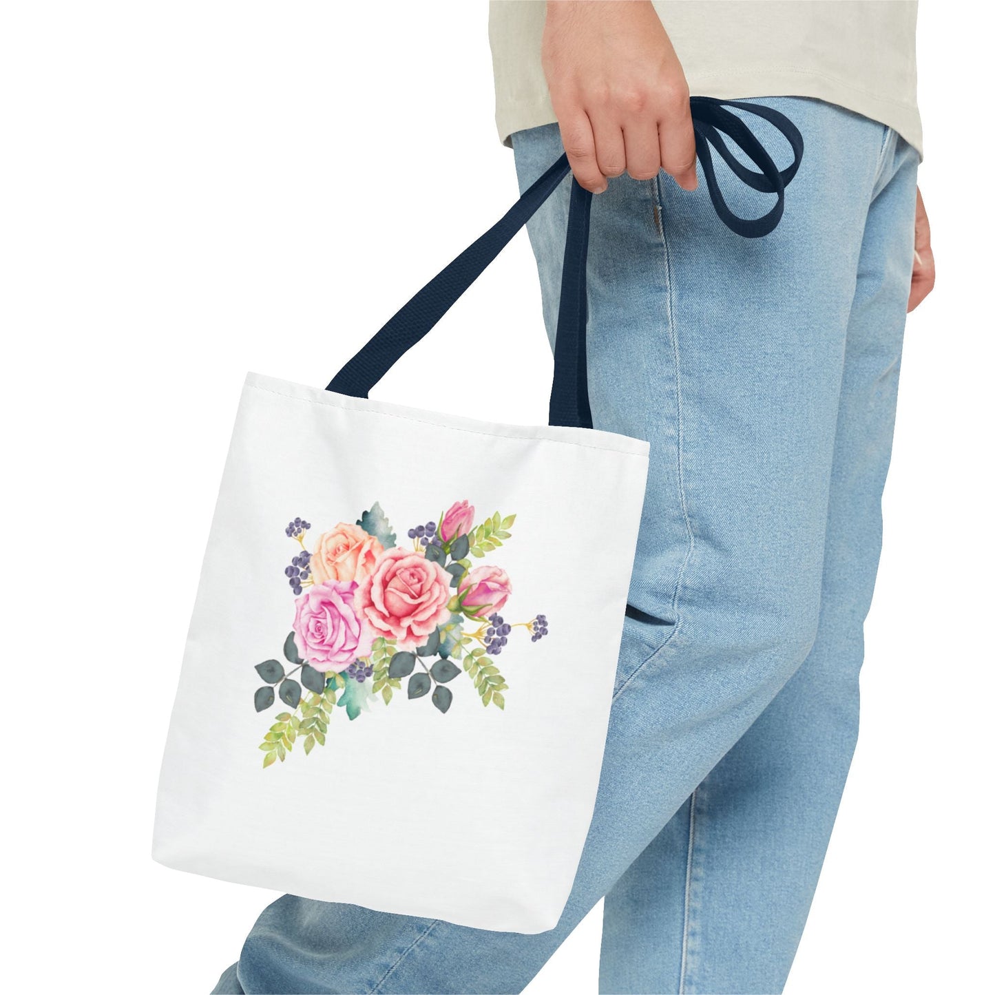 Floral Tote Bag - Elegant Flower Design for Everyday Use - Gigi Joyce's Hair Studio