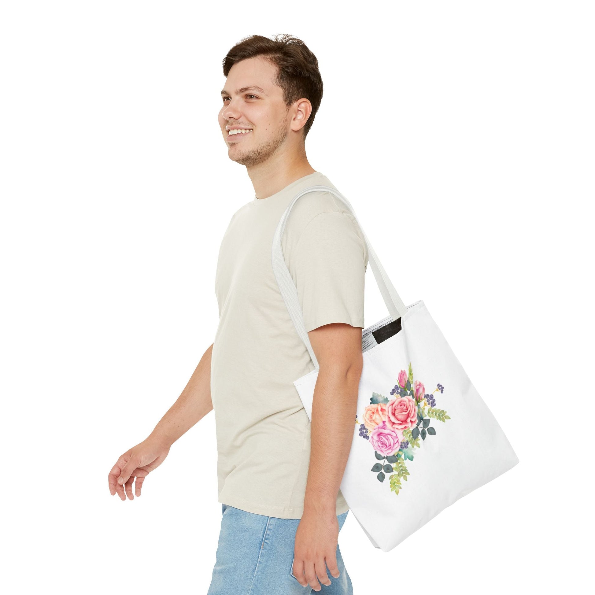 Floral Tote Bag - Elegant Flower Design for Everyday Use - Gigi Joyce's Hair Studio