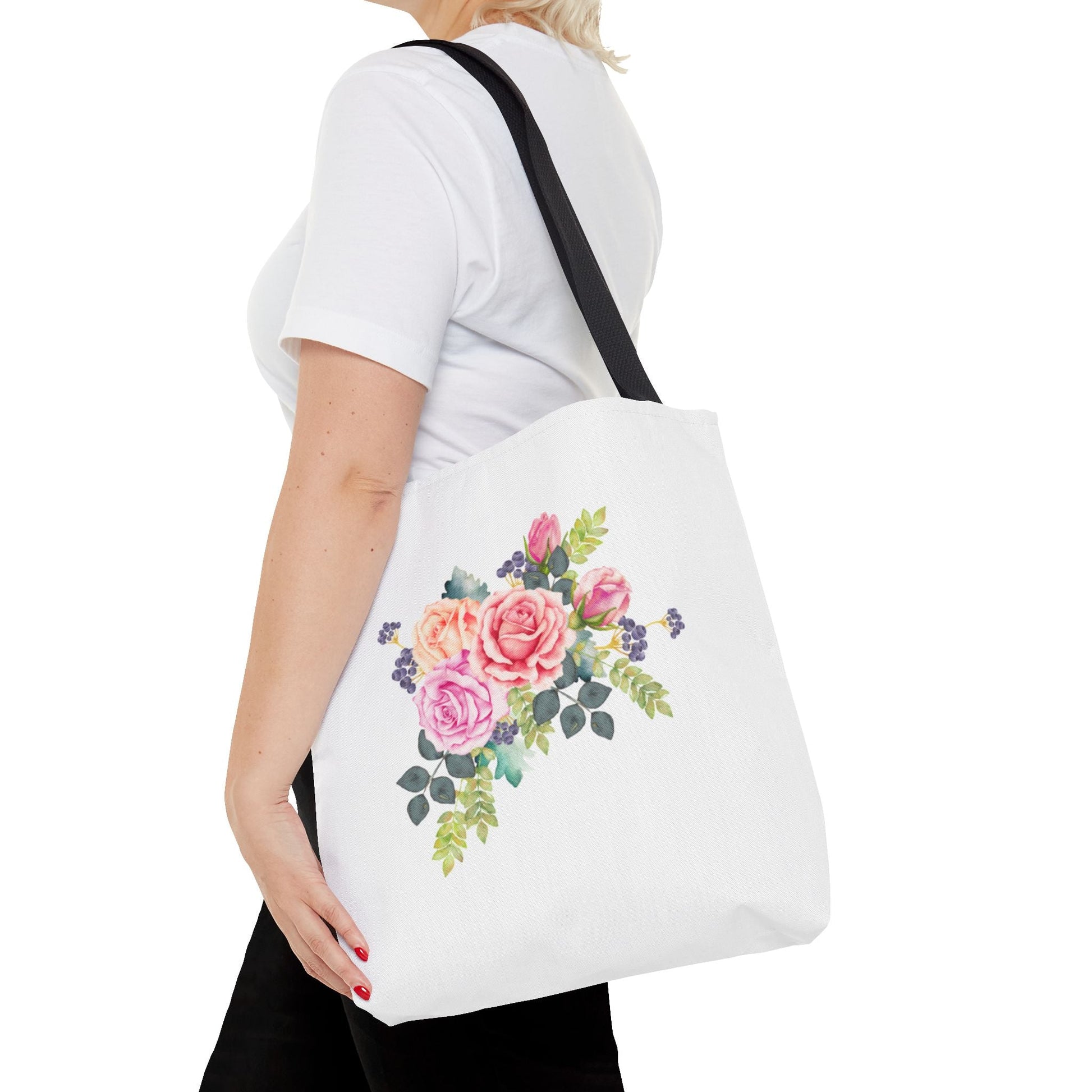 Floral Tote Bag - Elegant Flower Design for Everyday Use - Gigi Joyce's Hair Studio