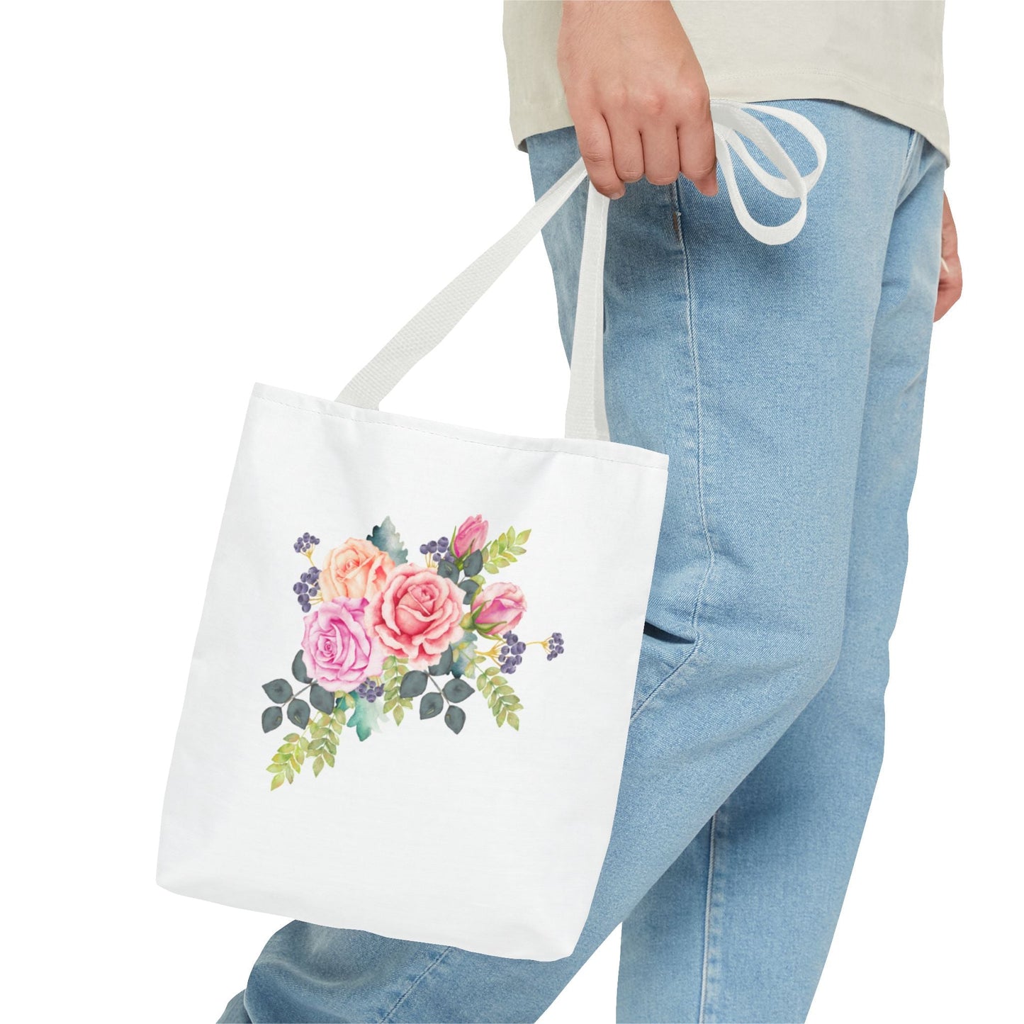 Floral Tote Bag - Elegant Flower Design for Everyday Use - Gigi Joyce's Hair Studio