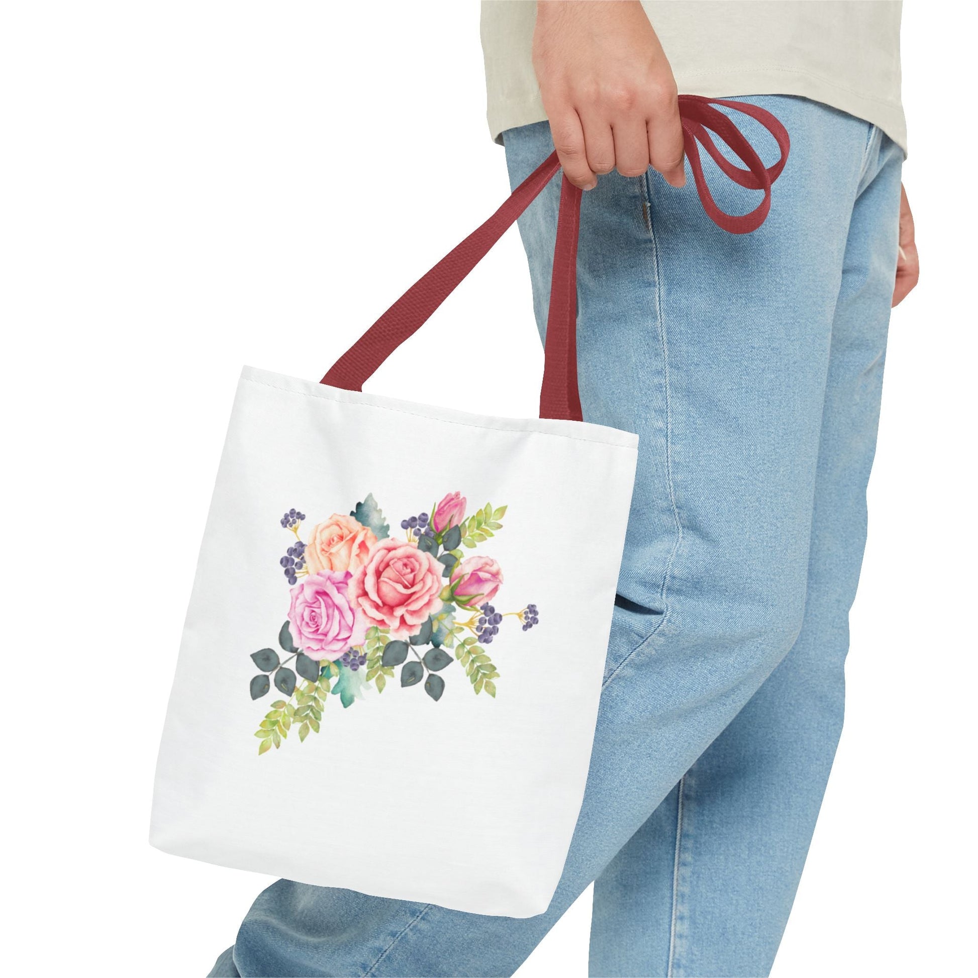 Floral Tote Bag - Elegant Flower Design for Everyday Use - Gigi Joyce's Hair Studio