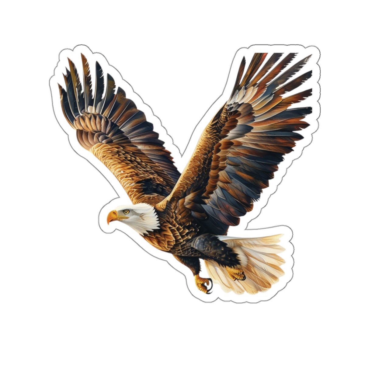 Majestic Eagle Kiss - Cut Stickers - Perfect for Nature Lovers & Adventurers - Gigi Joyce's Hair Studio